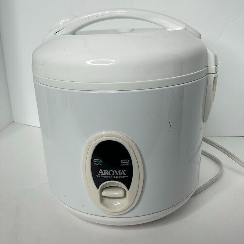 Aroma 8 Cup Cooked 2Qt  Cool Touch Rice Cooker & Food Steamer Model ARC-614BP